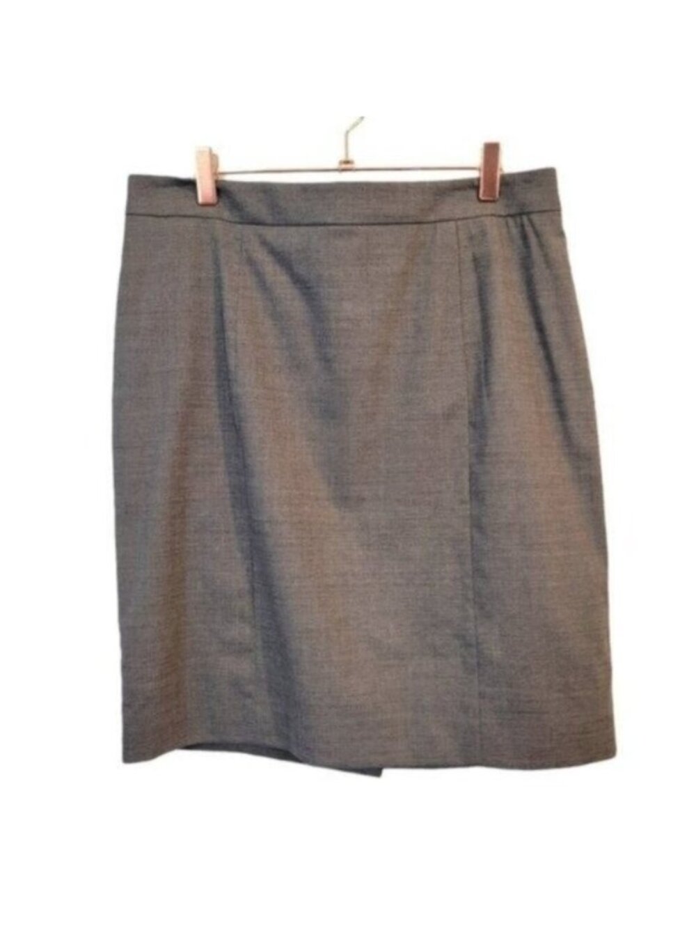 Club Monaco | Wool Pencil Career Skirl Gray